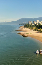 La playa English Bay