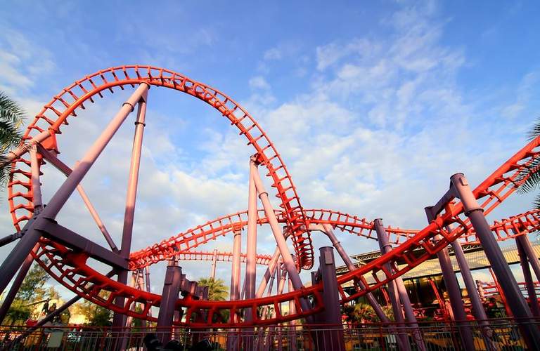 La montaña rusa Un clásico de los parques de atracciones