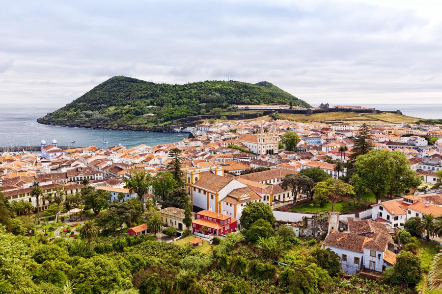 Angra do Heroísmo e centro da ilha